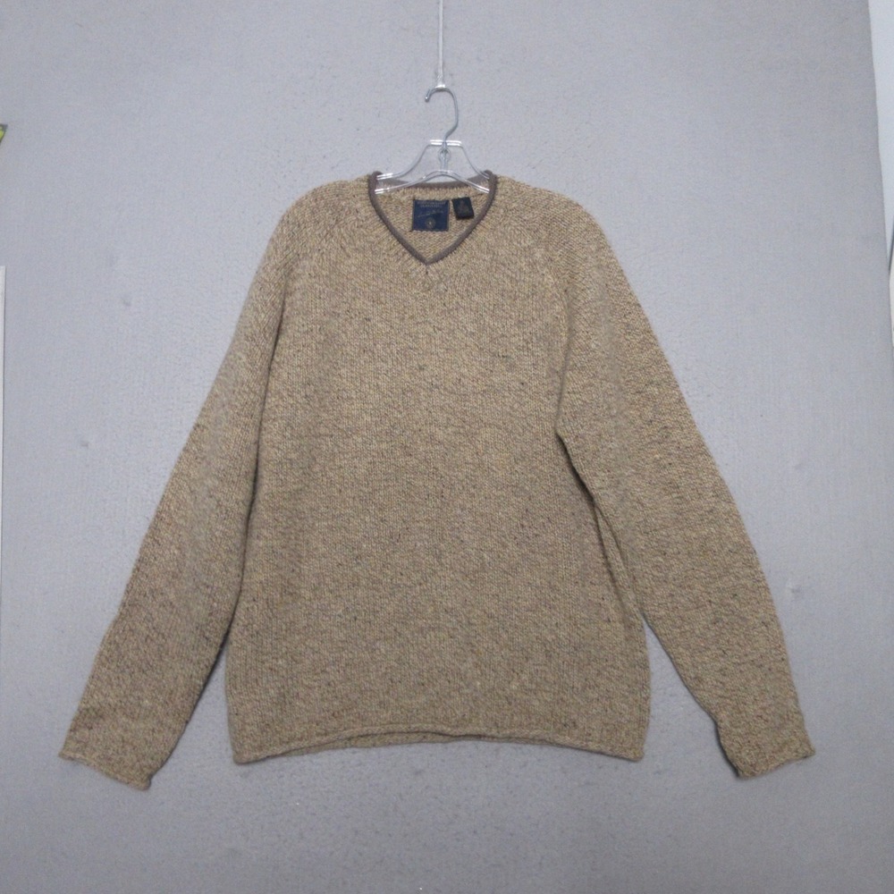 Vintage‎ American Eagle Sweater Men Medium Shetland Wool Academia Preppy Y2K 90s